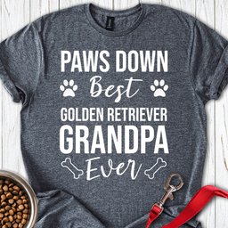 Golden Retriever Grandpa T Shirt Gift For Grandpa