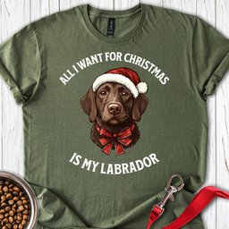 Funny Labrador Christmas Labrador T Shirt Gift For Dog Lover