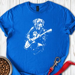 Great Dane Guitar T Shirt Gift For Dog Lover