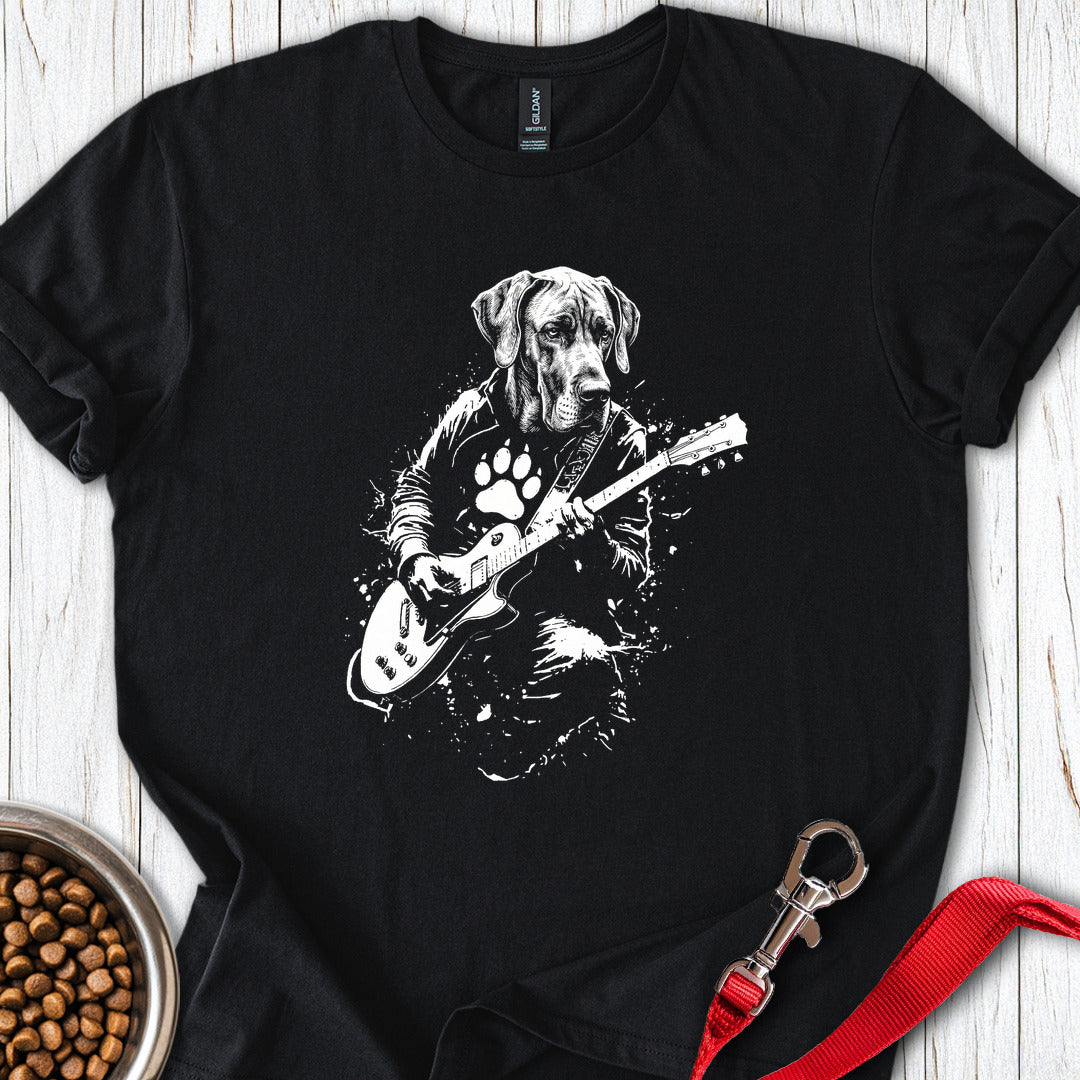 Great Dane Guitar T Shirt Gift For Dog Lover