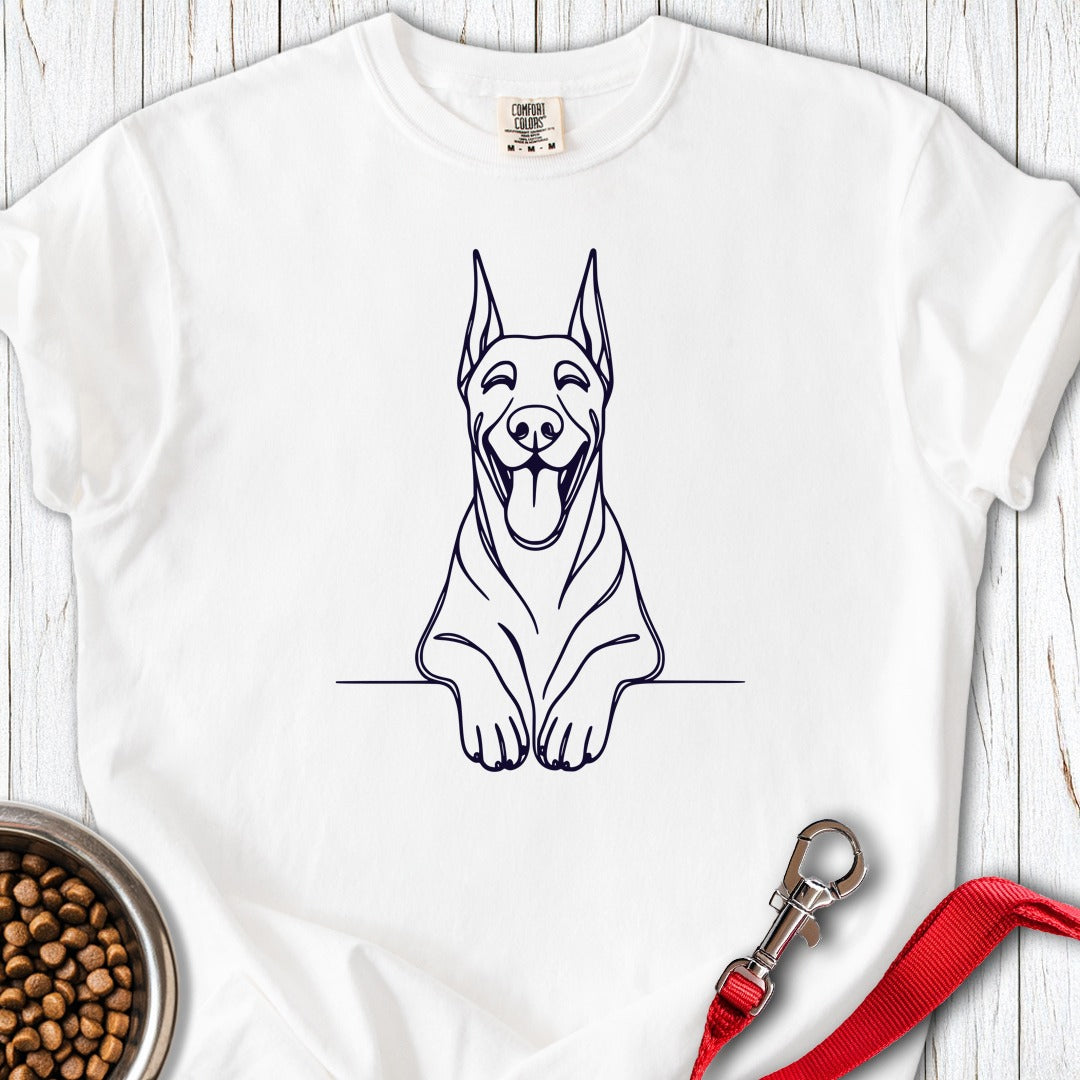 Happy Doberman Premium Tee Gift For Dog Lover