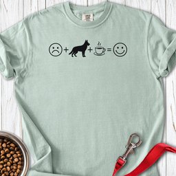 German Shepherd And Coffee Premium Tee Gift For Dog Lover