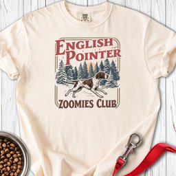 English Pointer Zoomies Club Premium Tee Gift For Dog Lover