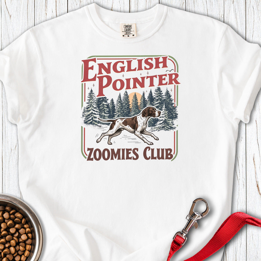 English Pointer Zoomies Club Premium Tee Gift For Dog Lover