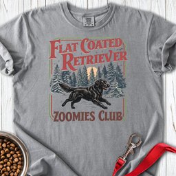 Flat Coated Retriever Zoomies Club Premium Tee Gift For Dog Lover