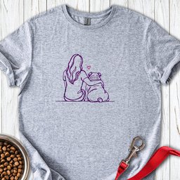 English Bulldog Hug T Shirt Gift For Dog Lover