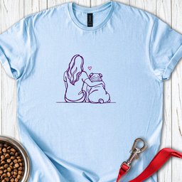 English Bulldog Hug T Shirt Gift For Dog Lover