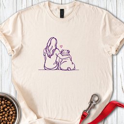 English Bulldog Hug T Shirt Gift For Dog Lover