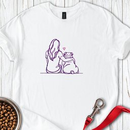 English Bulldog Hug T Shirt Gift For Dog Lover