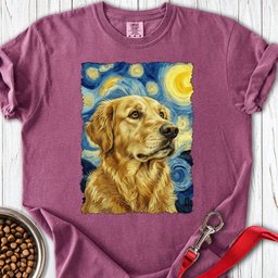 Golden Retriever Van Gogh Premium Tee Gift For Dog Lover
