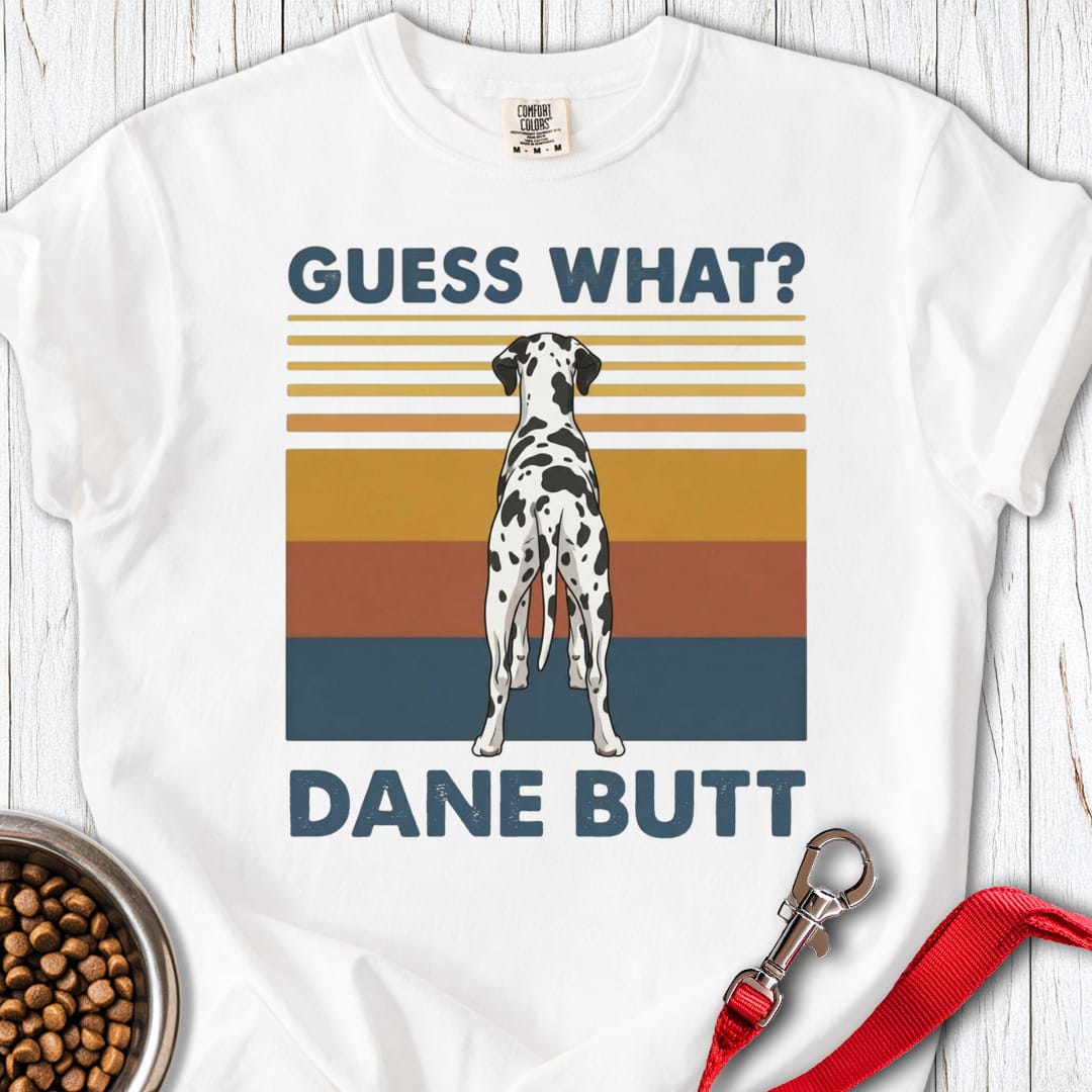 Harlequin Great Dane Butt Premium Tee Gift For Dog Lover