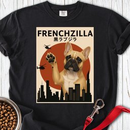 Fawn Frenchzilla Premium Tee Gift For Dog Lover