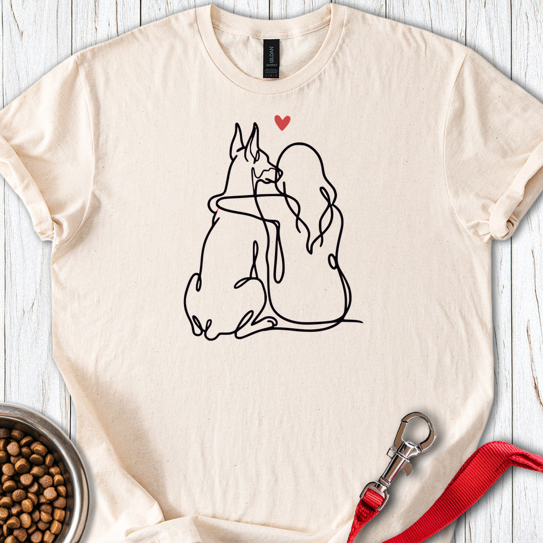 Doberman Girl T Shirt Gift For Dog Lover