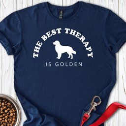 Golden Retriever Therapy T Shirt Gift For Dog Lover