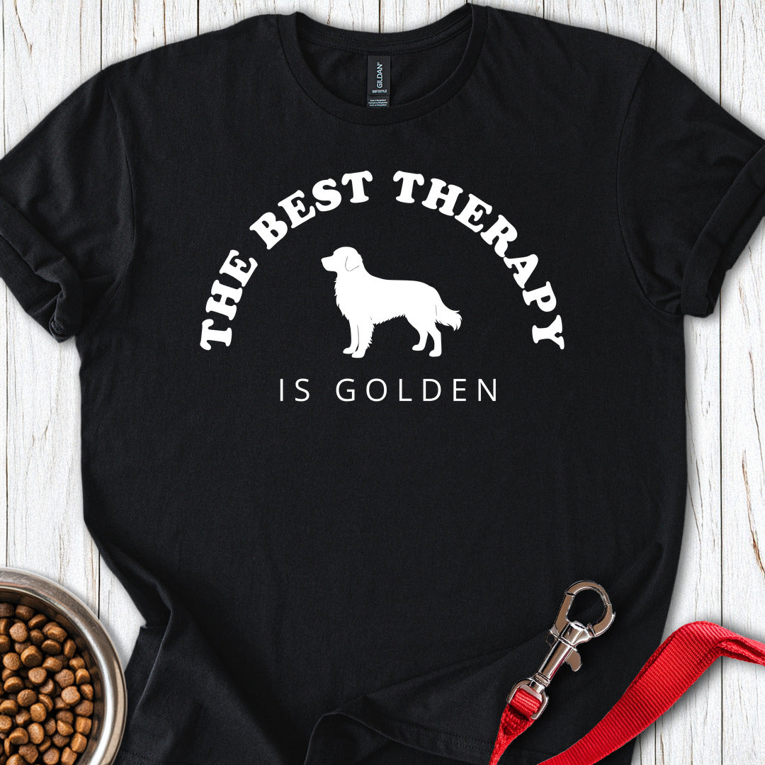 Golden Retriever Therapy T Shirt Gift For Dog Lover