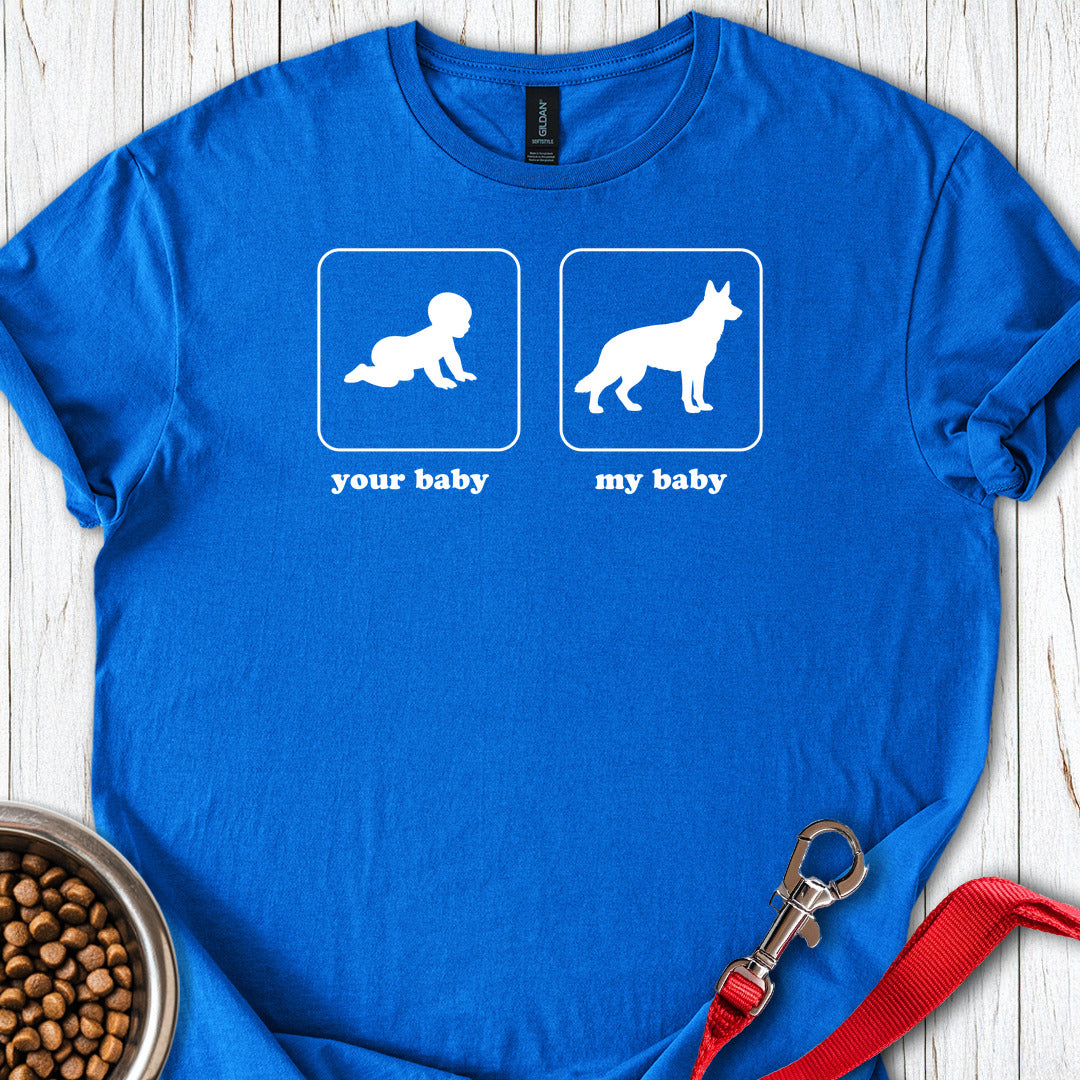 German Shepherd Baby T Shirt Gift For Dog Lover