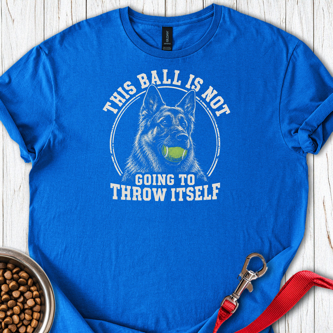 German Shepherd Ball T Shirt Gift For Dog Lover