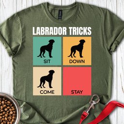 Funny Labrador Tricks T Shirt Gift For Dog Lover