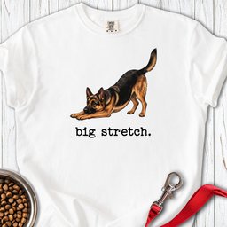 German Shepherd Big Stretch Premium Tee Gift For Dog Lover