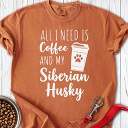 Husky Coffee Premium Tee Gift For Dog Lover