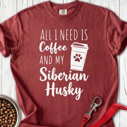 Husky Coffee Premium Tee Gift For Dog Lover