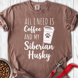Husky Coffee Premium Tee Gift For Dog Lover