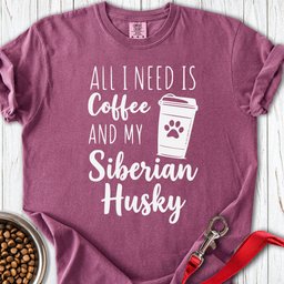 Husky Coffee Premium Tee Gift For Dog Lover