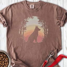 German Shepherd Nature Premium Tee Gift For Dog Lover