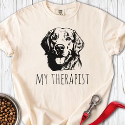 Golden Retriever My Therapist Premium Tee Gift For Dog Lover
