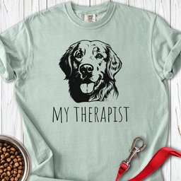 Golden Retriever My Therapist Premium Tee Gift For Dog Lover