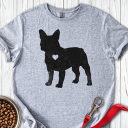 French Bulldog Silhouette T Shirt Gift For Dog Lover