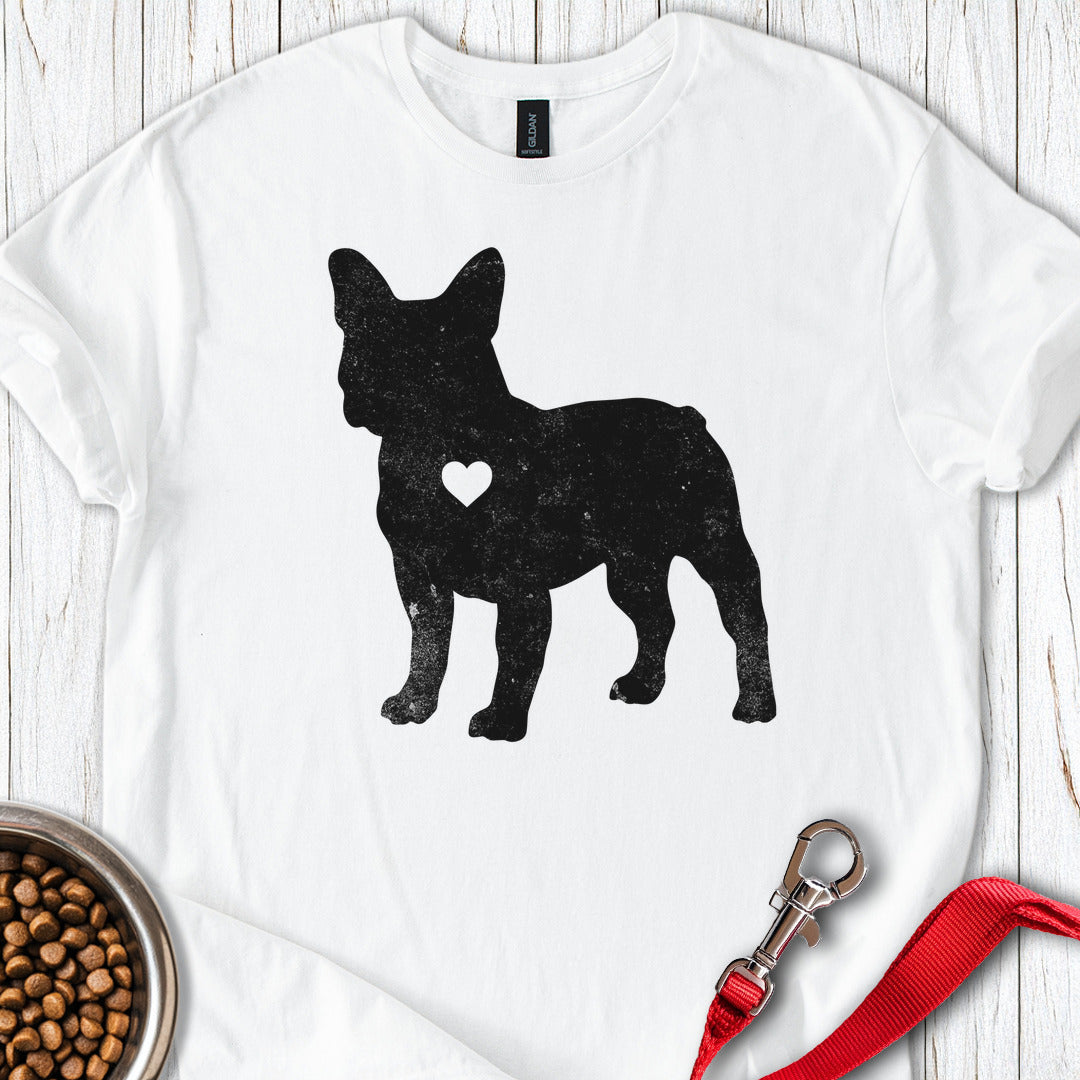 French Bulldog Silhouette T Shirt Gift For Dog Lover