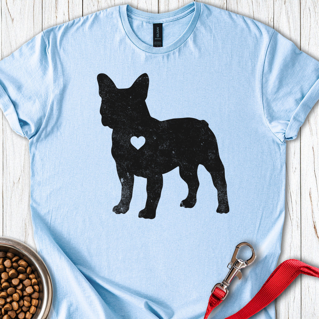 French Bulldog Silhouette T Shirt Gift For Dog Lover