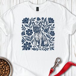 French Bulldog Linocut T Shirt Gift For Dog Lover