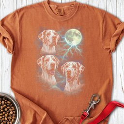 Harlequin Great Dane Moon Retro Premium Tee Gift For Dog Lover