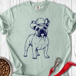 French Bulldog Cowboy Premium Tee Gift For Dog Lover