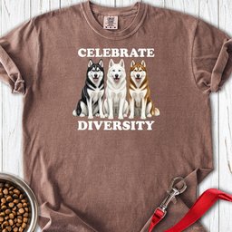 Huskies Celebrate Diversity Premium Tee Gift For Dog Lover