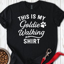 Golden Retriever Walking T Shirt Gift For Dog Lover