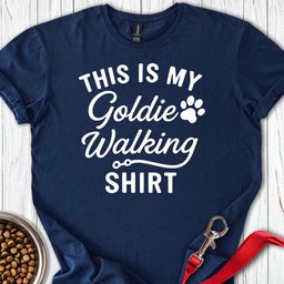 Golden Retriever Walking T Shirt Gift For Dog Lover