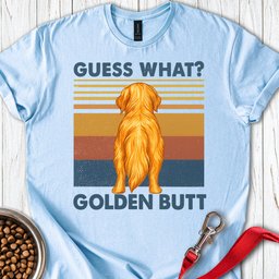 Golden Retriever Butt T Shirt Gift For Dog Lover