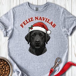 Feliz Navilab Black Lab T Shirt Gift For Dog Lover