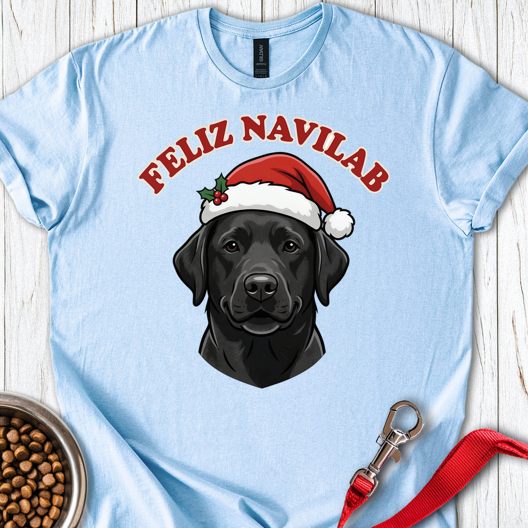 Feliz Navilab Black Lab T Shirt Gift For Dog Lover