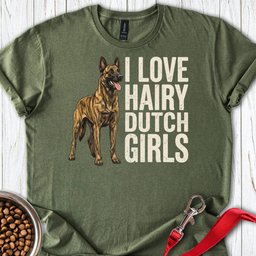 Hairy Dutch Shepherd T Shirt Gift For Dog Lover
