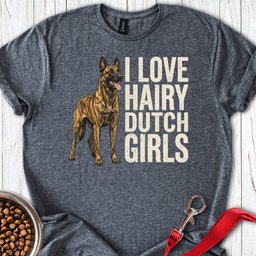 Hairy Dutch Shepherd T Shirt Gift For Dog Lover