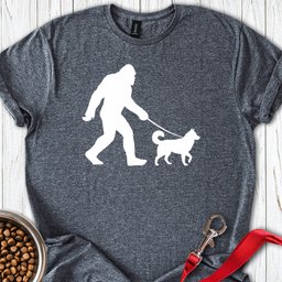 Husky Bigfoot T Shirt Gift For Dog Lover