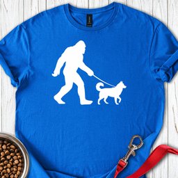 Husky Bigfoot T Shirt Gift For Dog Lover