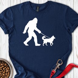 Husky Bigfoot T Shirt Gift For Dog Lover
