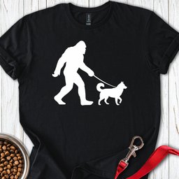 Husky Bigfoot T Shirt Gift For Dog Lover