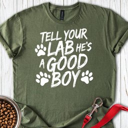 Good Boy Labrador T Shirt Gift For Dog Lover