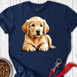 Golden Retriever Puppy T Shirt Gift For Dog Lover